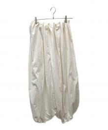 BIYOMA（ビヨーマ）の古着「COTTON SILK CHEF PANTS コットンシルクイージーパンツ」｜アイボリー