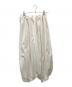biyoma（ビヨーマ）の古着「COTTON SILK CHEF PANTS コットンシルクイージーパンツ」｜アイボリー