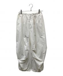 TODAYFUL（トゥデイフル）の古着「Boyfriend Nylon Pants ボーイフレンドナイロンパンツ」｜ホワイト
