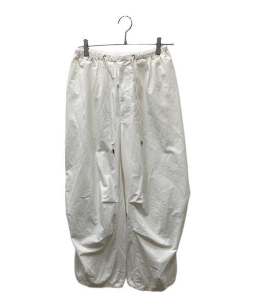 TODAYFUL（トゥデイフル）TODAYFUL (トゥデイフル) Boyfriend Nylon Pants ボーイフレンドナイロンパンツ ホワイト サイズ:38の古着・服飾アイテム