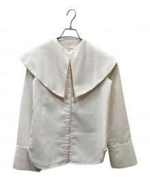 TODAYFUL（トゥデイフル）の古着「Puritan Collar Blouse ビッグカラーシャツ」｜アイボリー