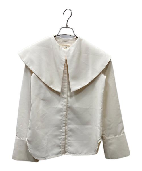 TODAYFUL（トゥデイフル）TODAYFUL (トゥデイフル) Puritan Collar Blouse ビッグカラーシャツ アイボリー サイズ:SIZE FREEの古着・服飾アイテム