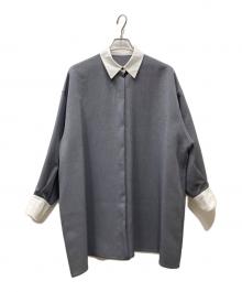 machatt（マチャット）の古着「シャツワンピース」｜グレー
