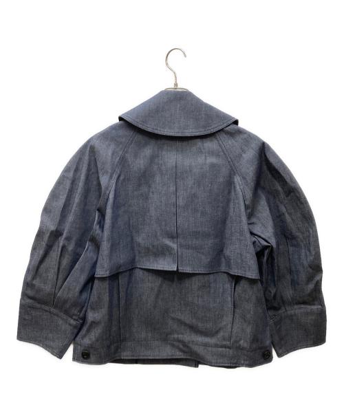 machatt（マチャット）machatt (マチャット) ダブルジャケット ブルー サイズ:Freeの古着・服飾アイテム