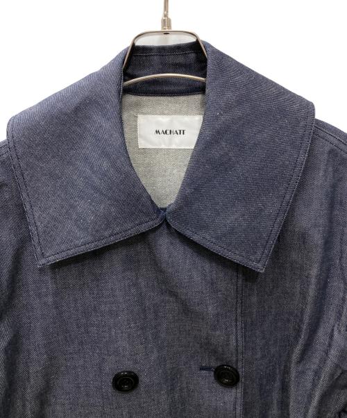 machatt（マチャット）machatt (マチャット) ダブルジャケット ブルー サイズ:Freeの古着・服飾アイテム