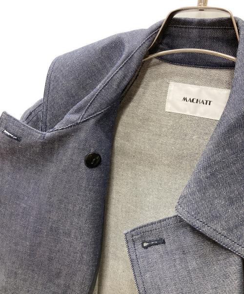 machatt（マチャット）machatt (マチャット) ダブルジャケット ブルー サイズ:Freeの古着・服飾アイテム