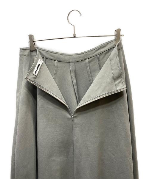 JIL SANDER（ジルサンダー）JIL SANDER (ジルサンダー) フレアロングスカート グレー サイズ:36の古着・服飾アイテム