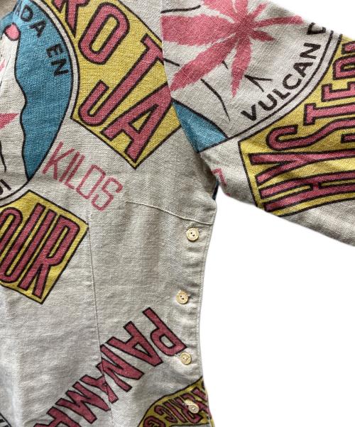 Hysteric Glamour（ヒステリックグラマー）Hysteric Glamour (ヒステリックグラマー) パナマ総柄リネンワンピース マルチカラー サイズ:FREEの古着・服飾アイテム
