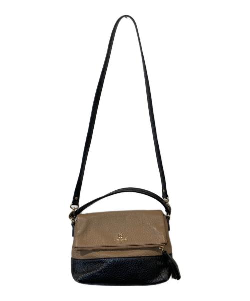 Kate Spade（ケイトスペード）Kate Spade (ケイトスペード) ショルダーバッグ ベージュ×ブラックの古着・服飾アイテム