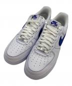 NIKEナイキ）の古着「エア フォース 1 ‘07 LV8 ローカットスニーカー」｜ホワイト×ブルー