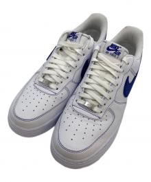 NIKE（ナイキ）の古着「エア フォース 1 ‘07 LV8 ローカットスニーカー」｜ホワイト×ブルー
