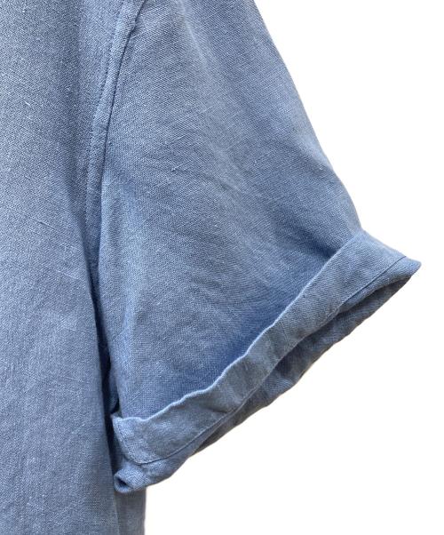 BOURRIENNE（ブリエンヌ）BOURRIENNE (ブリエンヌ) 別注 LAND OF TOMORROW LIGHT LINEN SHIRT ブルー サイズ:SIZE Mの古着・服飾アイテム