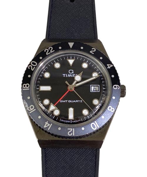 TIMEX（タイメックス）TIMEX (タイメックス) TIMEX Q Timex Diver GMT 腕時計 ブラックの古着・服飾アイテム