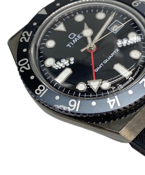 TIMEX（タイメックス）TIMEX (タイメックス) TIMEX Q Timex Diver GMT 腕時計 ブラックの古着・服飾アイテム