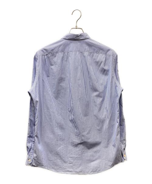 PAUL SMITH（ポールスミス）PAUL SMITH (ポールスミス) 刺繍デザイン長袖シャツ ブルー×ホワイト サイズ:SIZE XLの古着・服飾アイテム