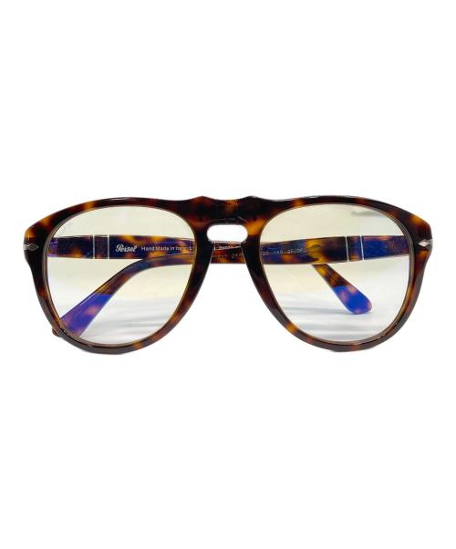 PERSOL（ペルソール）Persol (ペルソール) 伊達眼鏡 ブラウン(24/BL)の古着・服飾アイテム