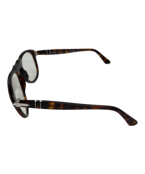 PERSOL（ペルソール）Persol (ペルソール) 伊達眼鏡 ブラウン(24/BL)の古着・服飾アイテム