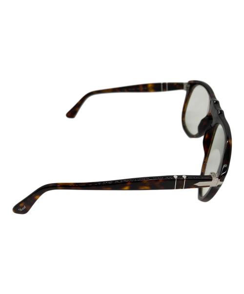 PERSOL（ペルソール）Persol (ペルソール) 伊達眼鏡 ブラウン(24/BL)の古着・服飾アイテム