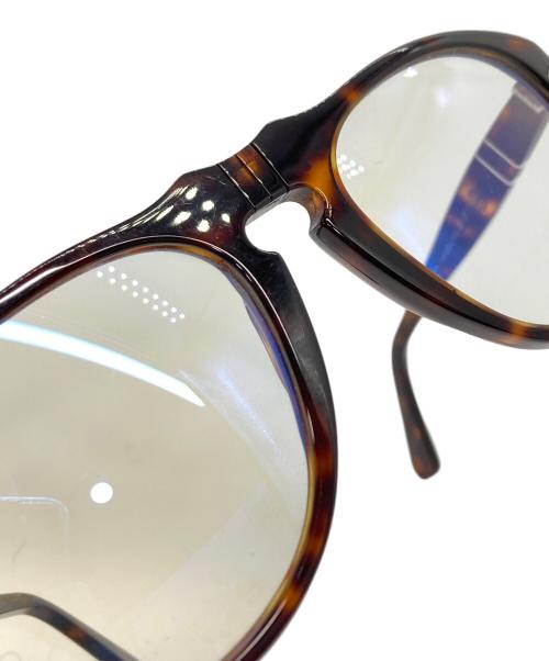 PERSOL（ペルソール）Persol (ペルソール) 伊達眼鏡 ブラウン(24/BL)の古着・服飾アイテム