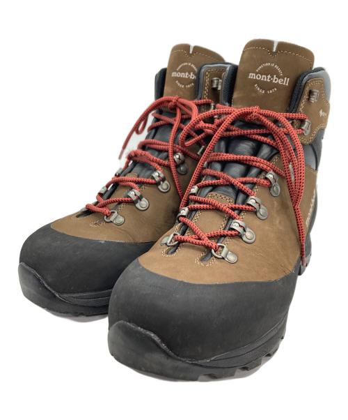 mont-bell（モンベル）mont-bell (モンベル) アルパインクルーザー 1000 レザー ワイド ブーツ ブラウン×ブラック サイズ:SIZE 26.5cmの古着・服飾アイテム