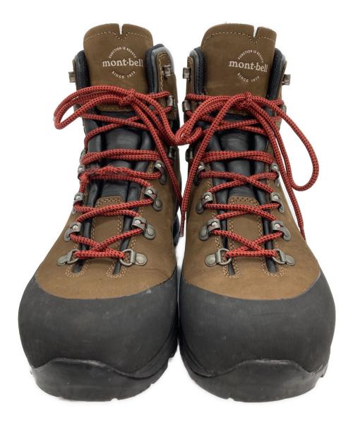 mont-bell（モンベル）mont-bell (モンベル) アルパインクルーザー 1000 レザー ワイド ブーツ ブラウン×ブラック サイズ:SIZE 26.5cmの古着・服飾アイテム