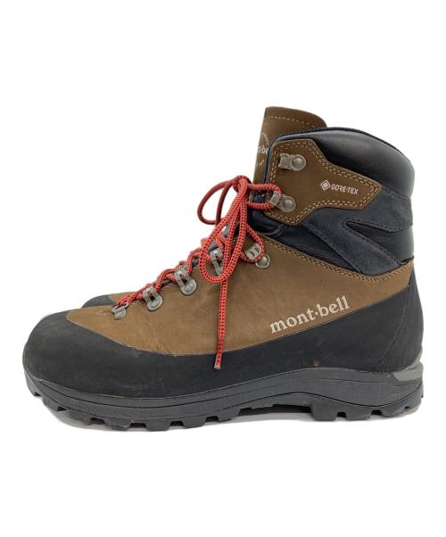 mont-bell（モンベル）mont-bell (モンベル) アルパインクルーザー 1000 レザー ワイド ブーツ ブラウン×ブラック サイズ:SIZE 26.5cmの古着・服飾アイテム