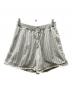 stussy（ステューシー）の古着「POPLIN PYJAMA SHORTS パジャマ ショートパンツ」｜アイボリー×ブラック