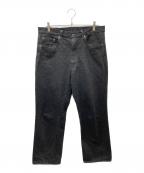 KAPTAIN SUNSHINEキャプテンサンシャイン）の古着「Skate Shoecut Denim Pants デニムパンツ」｜ブラックワンウォッシュ