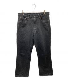 KAPTAIN SUNSHINE（キャプテンサンシャイン）の古着「Skate Shoecut Denim Pants デニムパンツ」｜ブラックワンウォッシュ