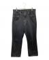 KAPTAIN SUNSHINE（キャプテンサンシャイン）の古着「Skate Shoecut Denim Pants デニムパンツ」｜ブラックワンウォッシュ