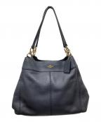 COACHコーチ）の古着「ハンドバッグ」｜ネイビー