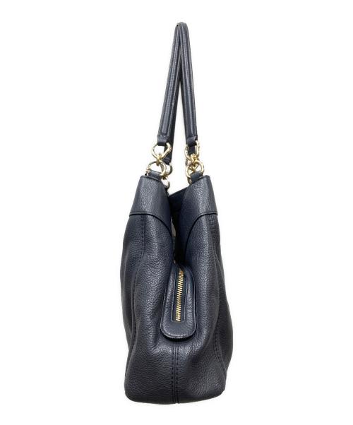 COACH（コーチ）COACH (コーチ) ハンドバッグ ネイビーの古着・服飾アイテム