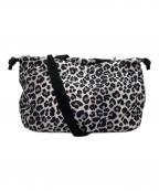 LeSportsacレスポートサック）の古着「LEOPARD TWO HANDLE ZIP TOTE 2WAYバッグ」｜グレー×ブラック