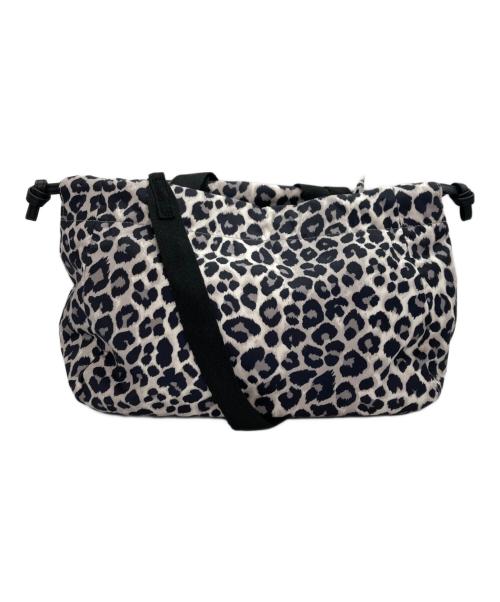 LeSportsac（レスポートサック）LeSportsac (レスポートサック) LEOPARD TWO HANDLE ZIP TOTE 2WAYバッグ グレー×ブラックの古着・服飾アイテム