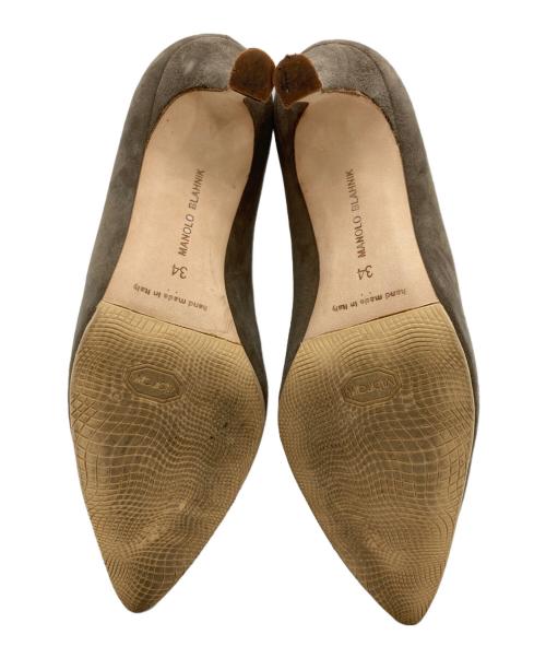 Manolo Blahnik（マノロ ブラニク）Manolo Blahnik  (マノロ ブラニク) ヒールパンプス ベージュ サイズ:34の古着・服飾アイテム