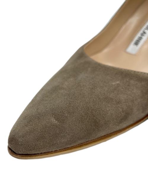 Manolo Blahnik（マノロ ブラニク）Manolo Blahnik  (マノロ ブラニク) ヒールパンプス ベージュ サイズ:34の古着・服飾アイテム