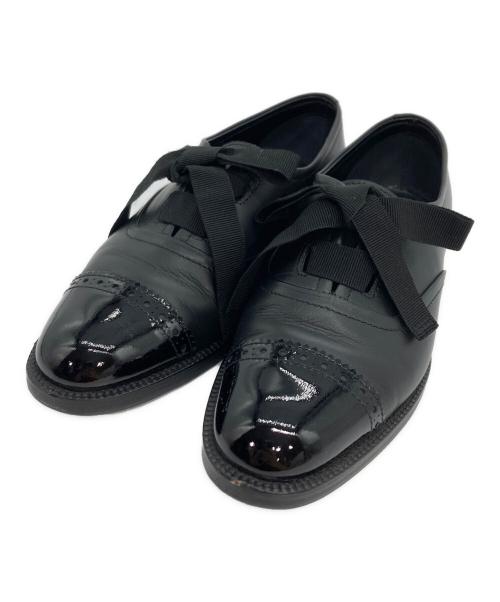 Manolo Blahnik（マノロ ブラニク）Manolo Blahnik (マノロブラニク) ANDARE オックスフォードシューズ ブラック サイズ:22.5の古着・服飾アイテム