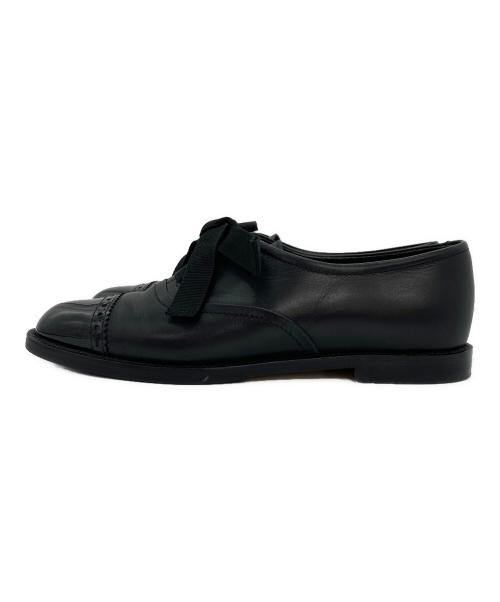 Manolo Blahnik（マノロ ブラニク）Manolo Blahnik (マノロブラニク) ANDARE オックスフォードシューズ ブラック サイズ:22.5の古着・服飾アイテム