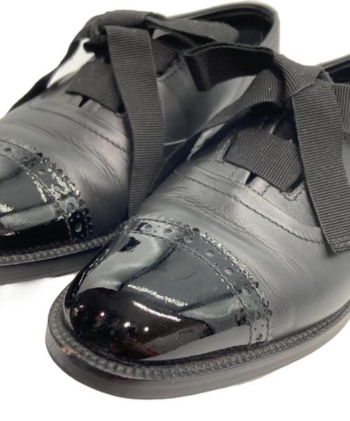 Manolo Blahnik（マノロ ブラニク）Manolo Blahnik (マノロブラニク) ANDARE オックスフォードシューズ ブラック サイズ:22.5の古着・服飾アイテム