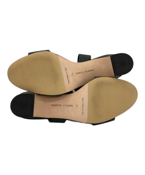 Manolo Blahnik（マノロ ブラニク）Manolo Blahnik (マノロ ブラニク) ストラップサンダル グリーン サイズ:SIZE 34の古着・服飾アイテム