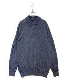 BOSS HUGO BOSS（ボス ヒューゴボス）の古着「L/Sポロシャツ」｜ネイビー