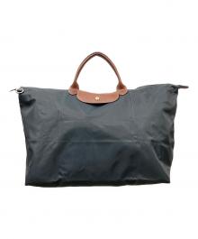 LONGCHAMP（ロンシャン）の古着「ボストンバッグ」｜ブラウン