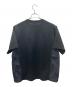 sacai (サカイ) Taslan Nylon Cotton Jersey T-Shirt 異素材切替Tシャツ ブラック×ネイビー サイズ:SIZE 1：18000円