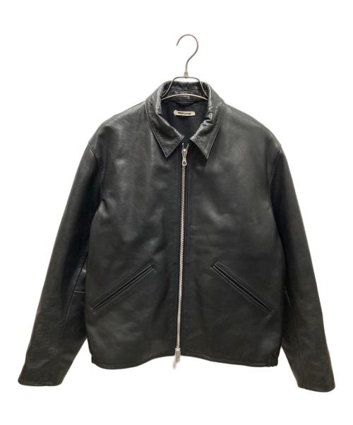 FREAK'S STORE（フリークスストア）FREAK'S STORE (フリークスストア) Calf Leather Minimal Single Riders Jacket ブラック サイズ:SIZE Lの古着・服飾アイテム
