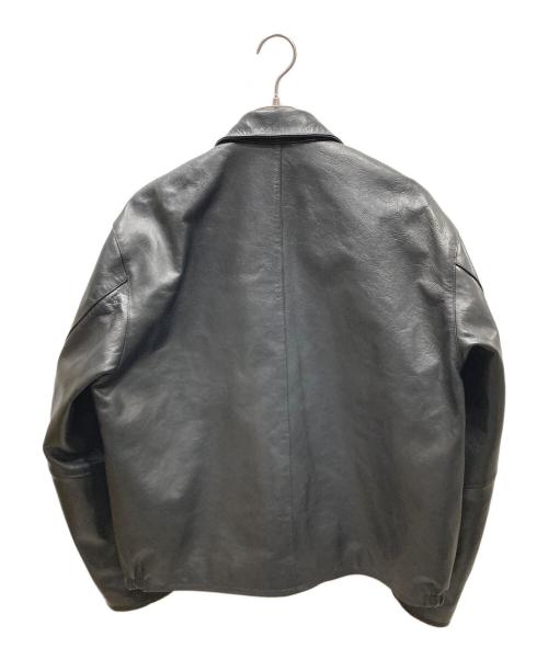 FREAK'S STORE（フリークスストア）FREAK'S STORE (フリークスストア) Calf Leather Minimal Single Riders Jacket ブラック サイズ:SIZE Lの古着・服飾アイテム