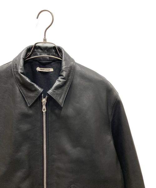 FREAK'S STORE（フリークスストア）FREAK'S STORE (フリークスストア) Calf Leather Minimal Single Riders Jacket ブラック サイズ:SIZE Lの古着・服飾アイテム