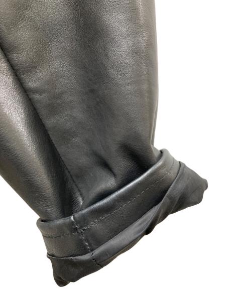 FREAK'S STORE（フリークスストア）FREAK'S STORE (フリークスストア) Calf Leather Minimal Single Riders Jacket ブラック サイズ:SIZE Lの古着・服飾アイテム