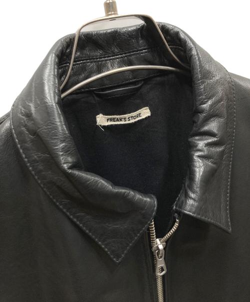 FREAK'S STORE（フリークスストア）FREAK'S STORE (フリークスストア) Calf Leather Minimal Single Riders Jacket ブラック サイズ:SIZE Lの古着・服飾アイテム