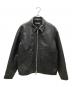FREAK'S STORE（フリークスストア）の古着「Calf Leather Minimal Single Riders Jacket」｜ブラック
