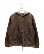 stussyステューシー）の古着「HOODED COACHES JACKET」｜ブラウン